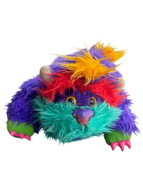 Vintage 1986 My Pet Monster, Rark, Hand Puppet Stuffed Animal Without Handcuffs - Picture 1 of 13